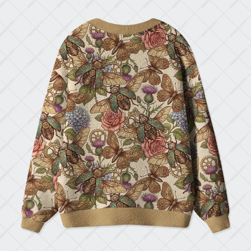 Mechanical Garden Geek Ugly Cardigan Sweaters 