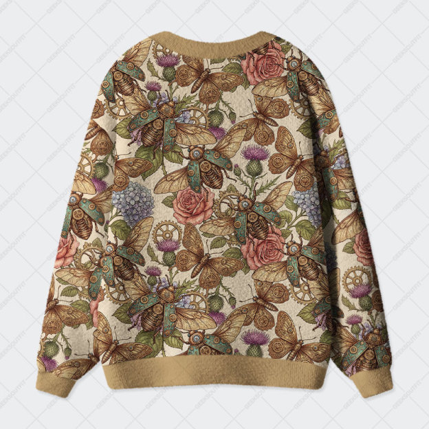 Mechanical Garden Geek Ugly Cardigan Sweaters 