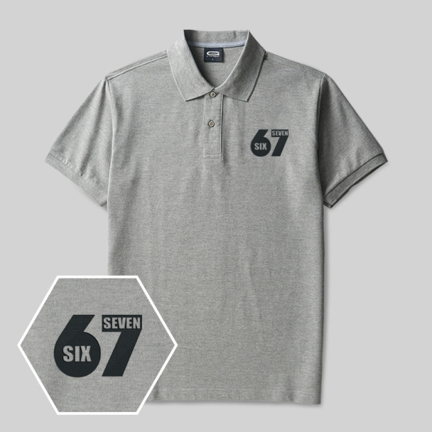 67 Geek Embroidered Polo Shirts