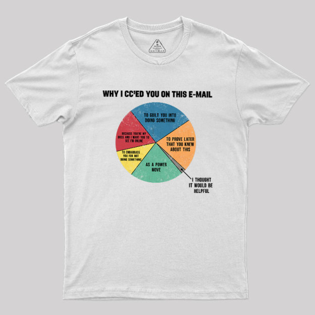 Why I CC��ed You On This E-Mail Geek T-Shirt