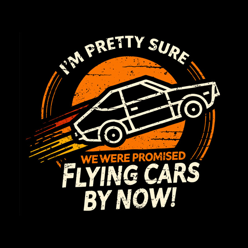 Flying Cars By Now Geek T-Shirt