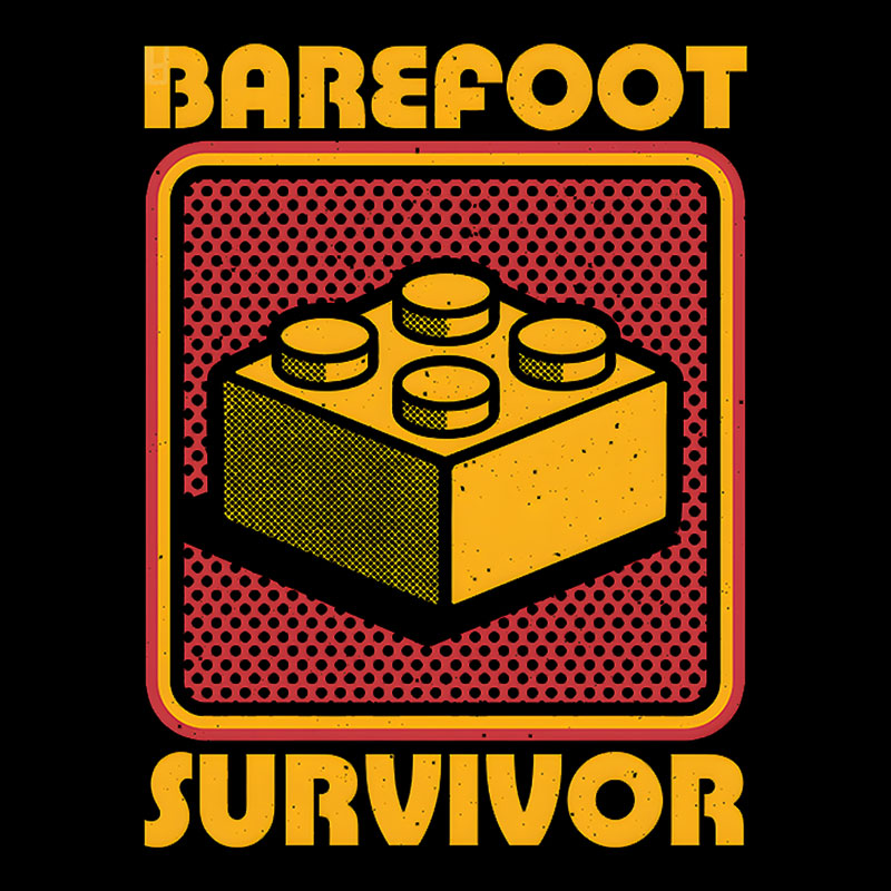 Foot Brick Survivor Geek T-Shirt