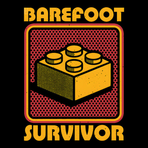 Foot Brick Survivor Geek T-Shirt