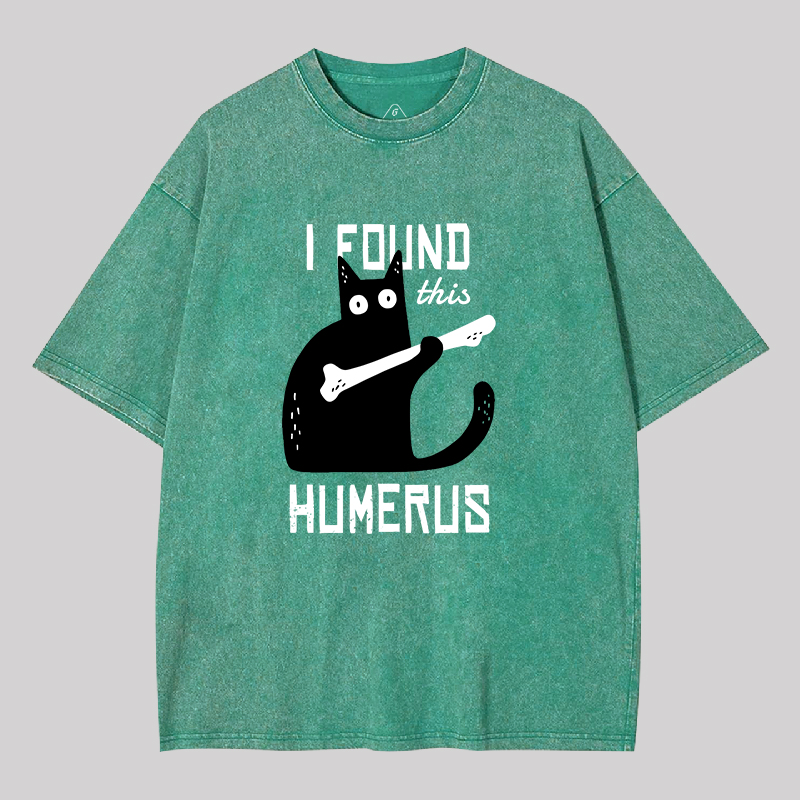 Cat With A Bone Geek Washed T-shirt