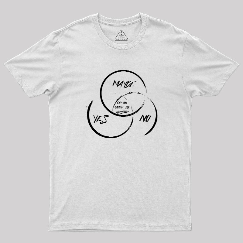 Yes No Maybe Geek T-Shirt
