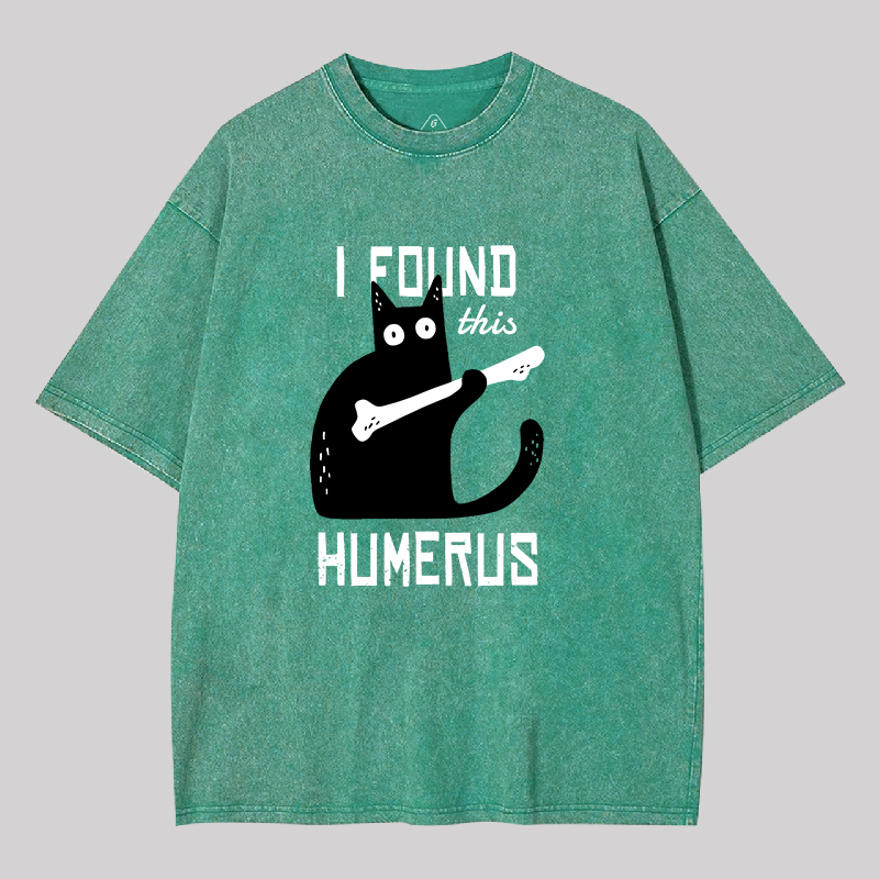Cat With A Bone Geek Washed T-shirt