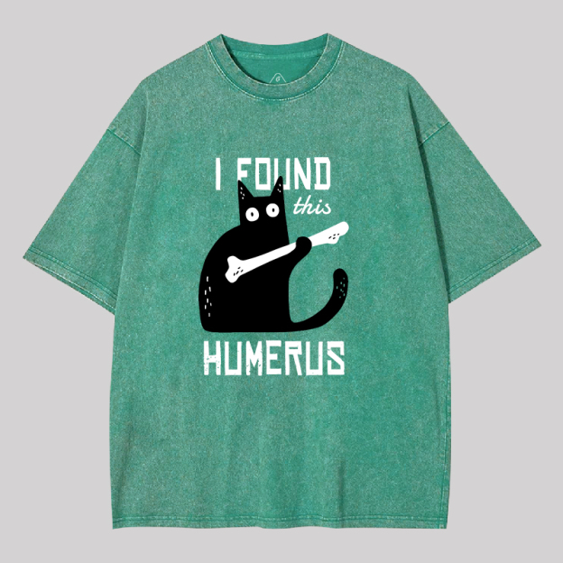 Cat With A Bone Geek Washed T-shirt