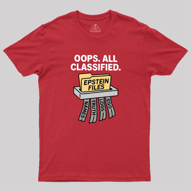 Bold Epstein Files Geek T-Shirt