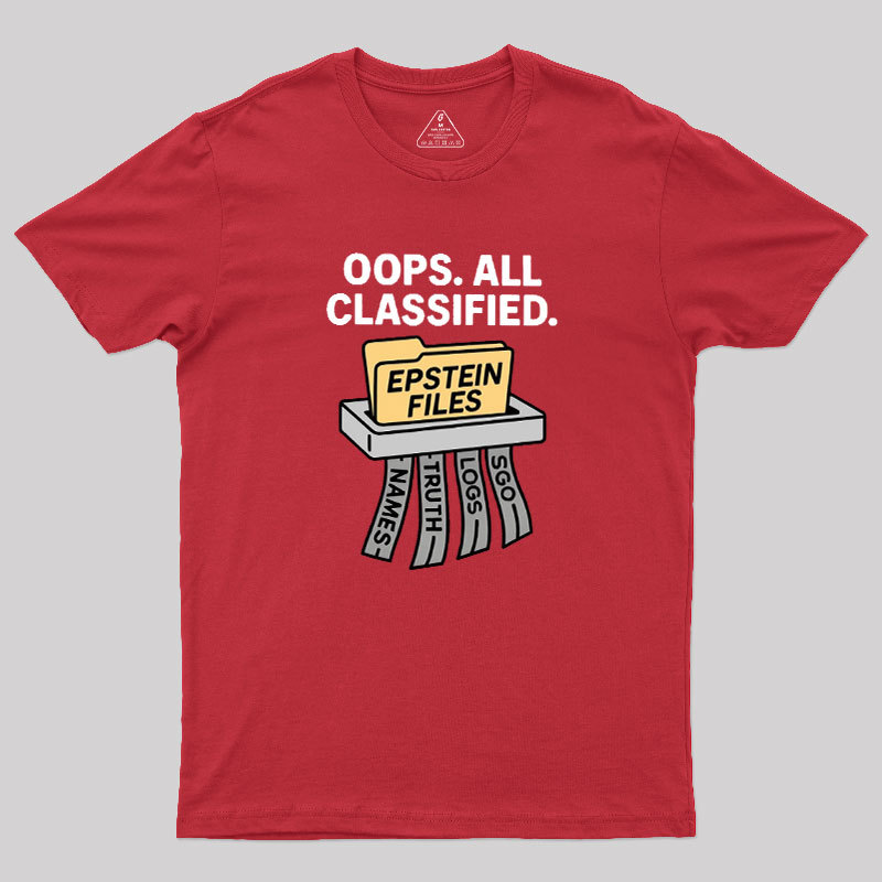 Bold Epstein Files Geek T-Shirt