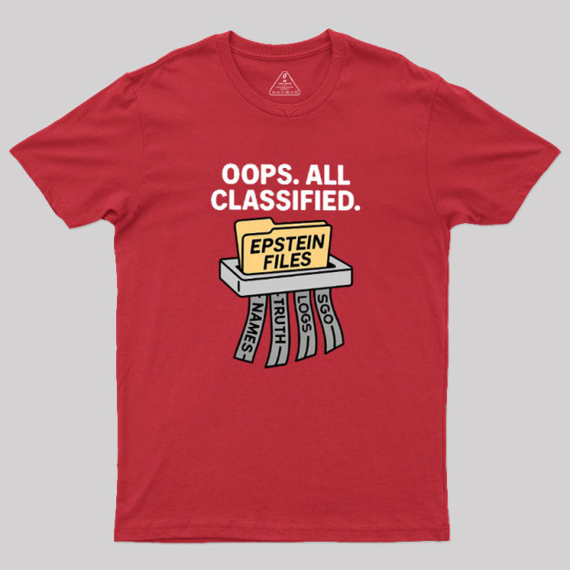 Bold Epstein Files Geek T-Shirt