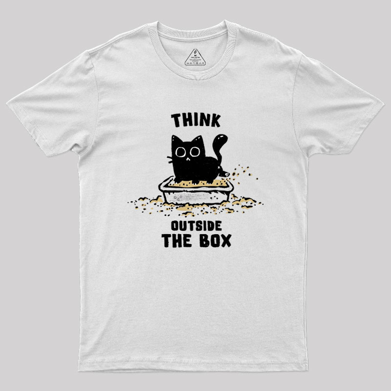 Think Outside The Cat Box Geek T-Shirt