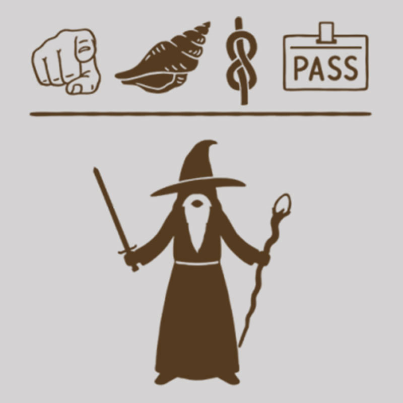 Wizard Hieroglyphs Geek T-Shirt