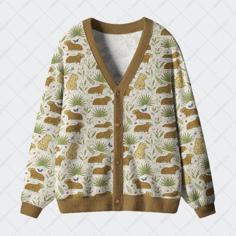 Tropical Leisure Geek Ugly Cardigan Sweaters 