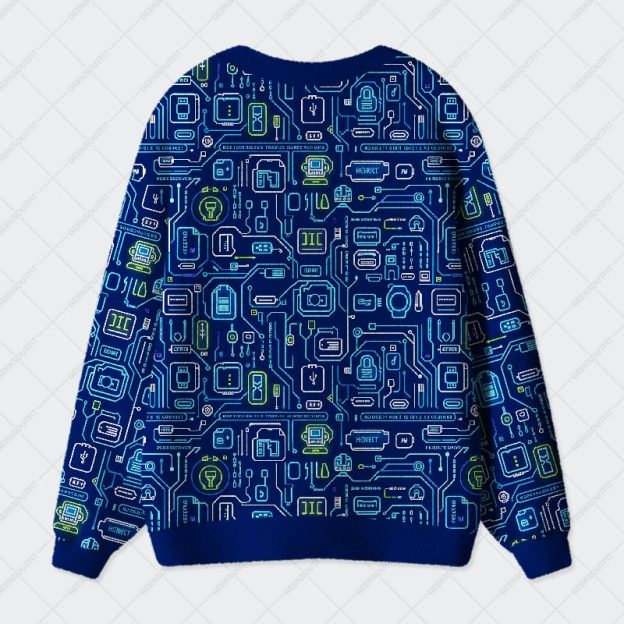 Future Circuitry Geek Ugly Cardigan Sweaters 