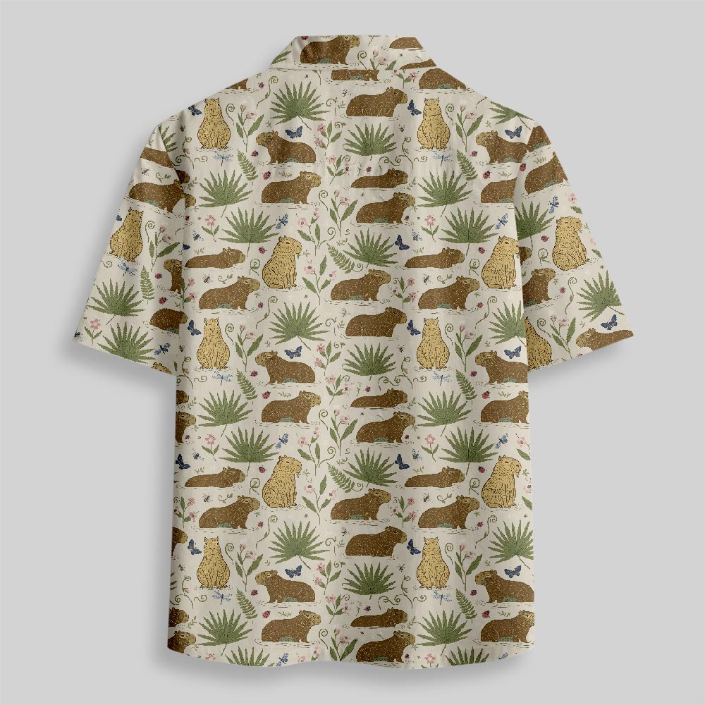 Tropical Leisure Button Up Pocket Shirt