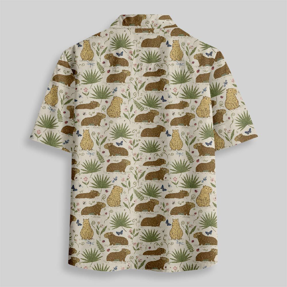Tropical Leisure Button Up Pocket Shirt