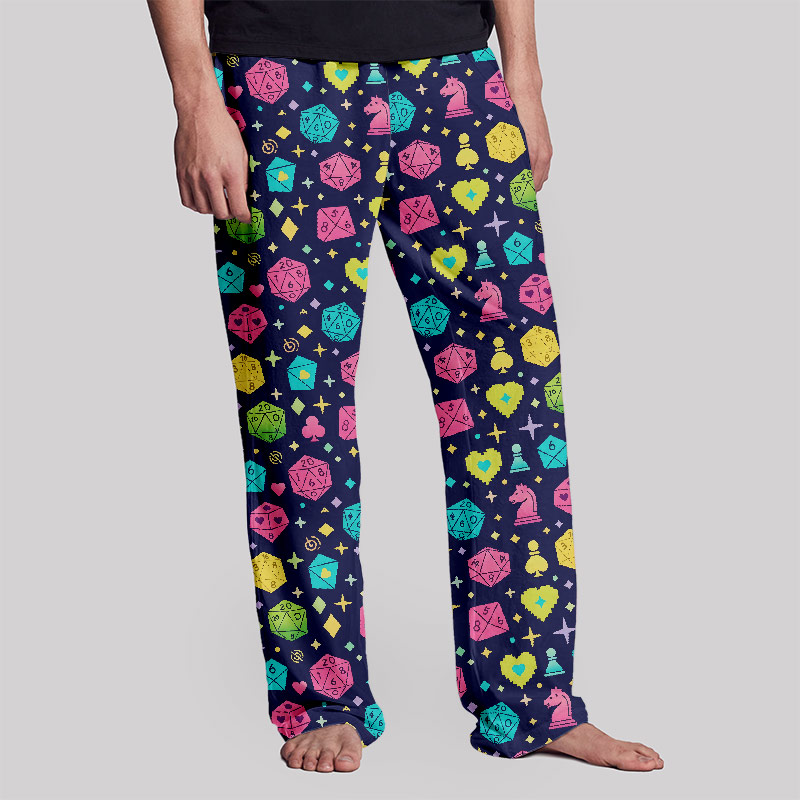 Mystic Dice Glow Print Geek Loungewear Pants