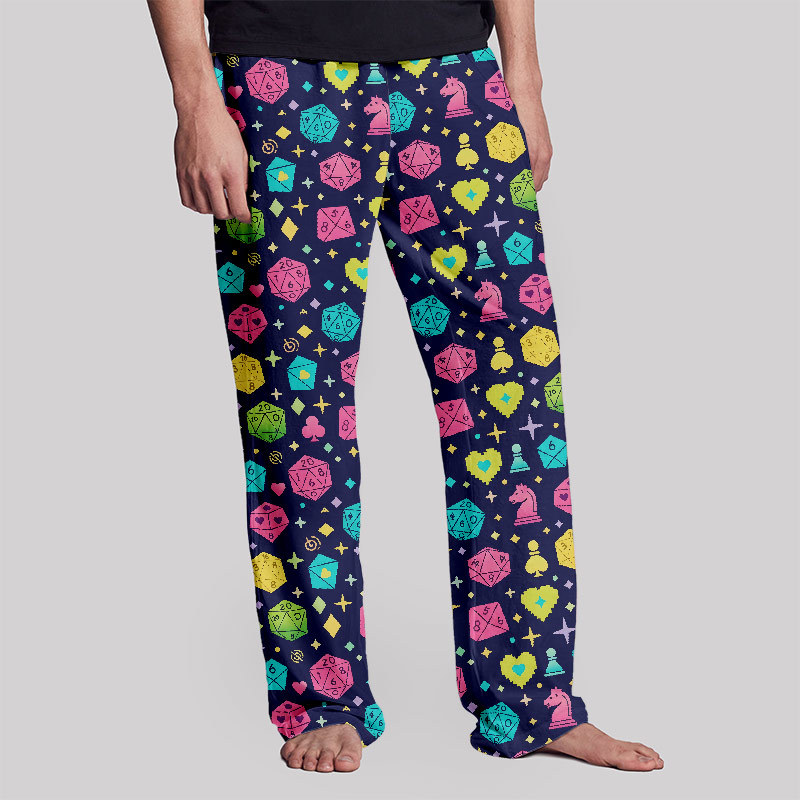 Mystic Dice Glow Print Geek Loungewear Pants