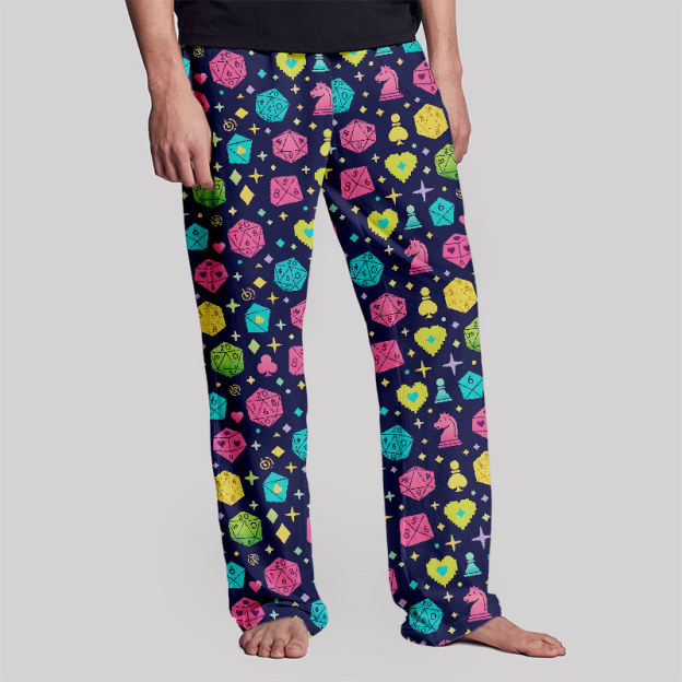 Mystic Dice Glow Print Geek Loungewear Pants