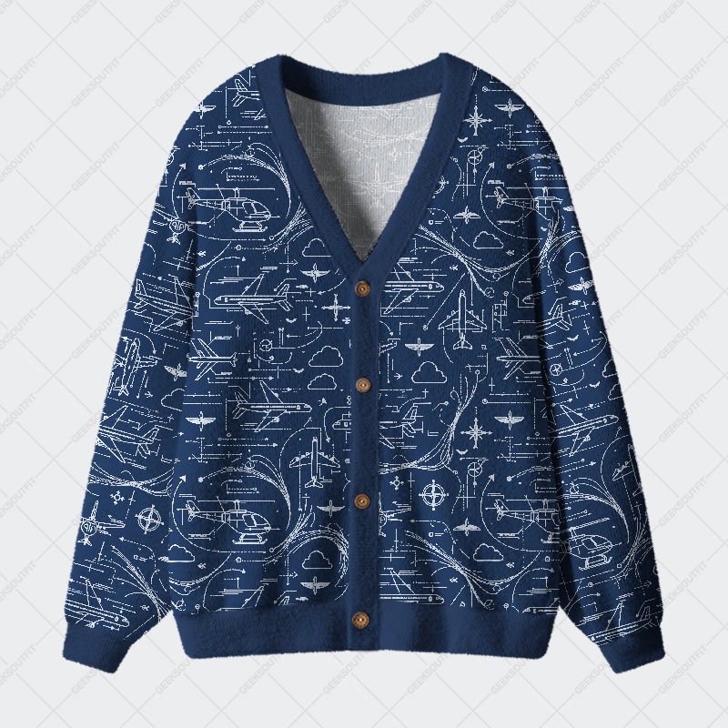 Geeksoutfit Mystic Dice Glow Geek Ugly Cardigan Sweaters for Sale