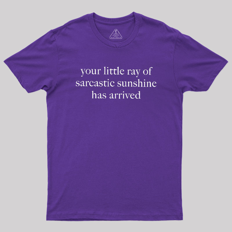 Your Little Ray of Sarcastic Sunshine Has Arrived Geek T-Shirt