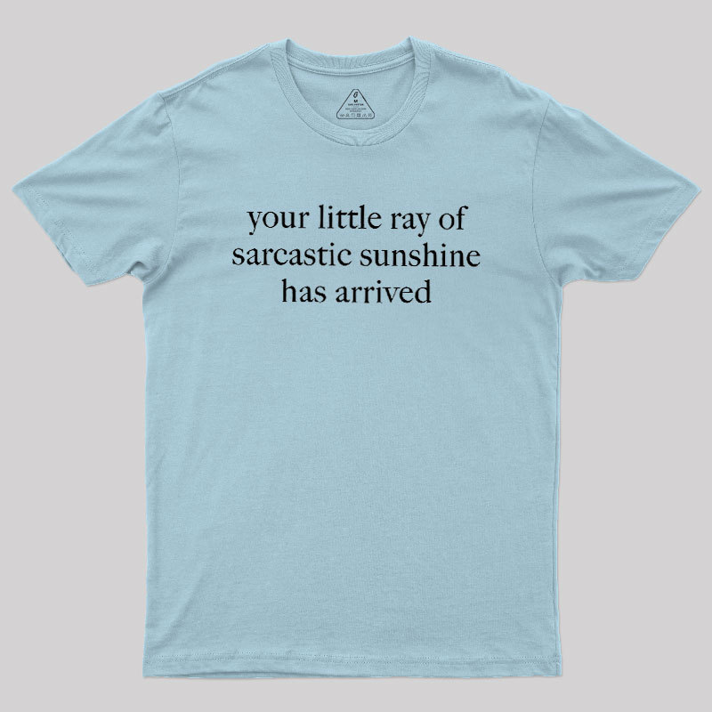Your Little Ray of Sarcastic Sunshine Has Arrived Geek T-Shirt