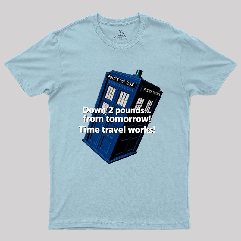 Down 2 Pounds From Tomorrow Geek T-Shirt