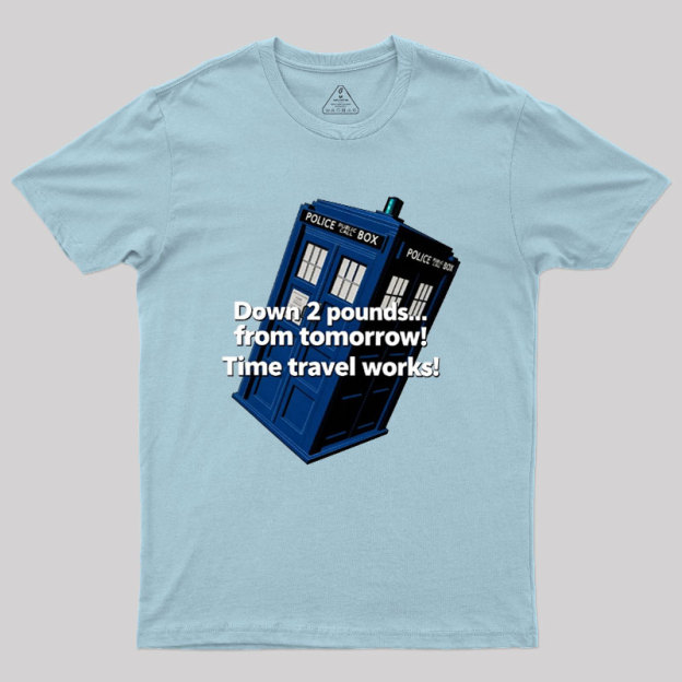 Down 2 Pounds From Tomorrow Geek T-Shirt