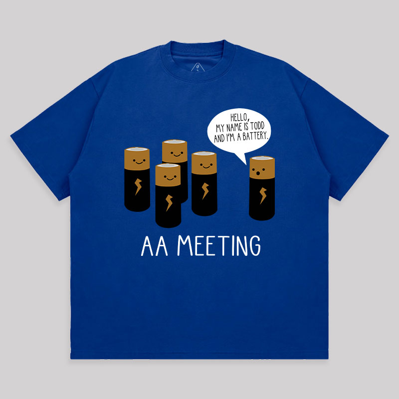 AA MEETING Unisex Oversized T-shirt