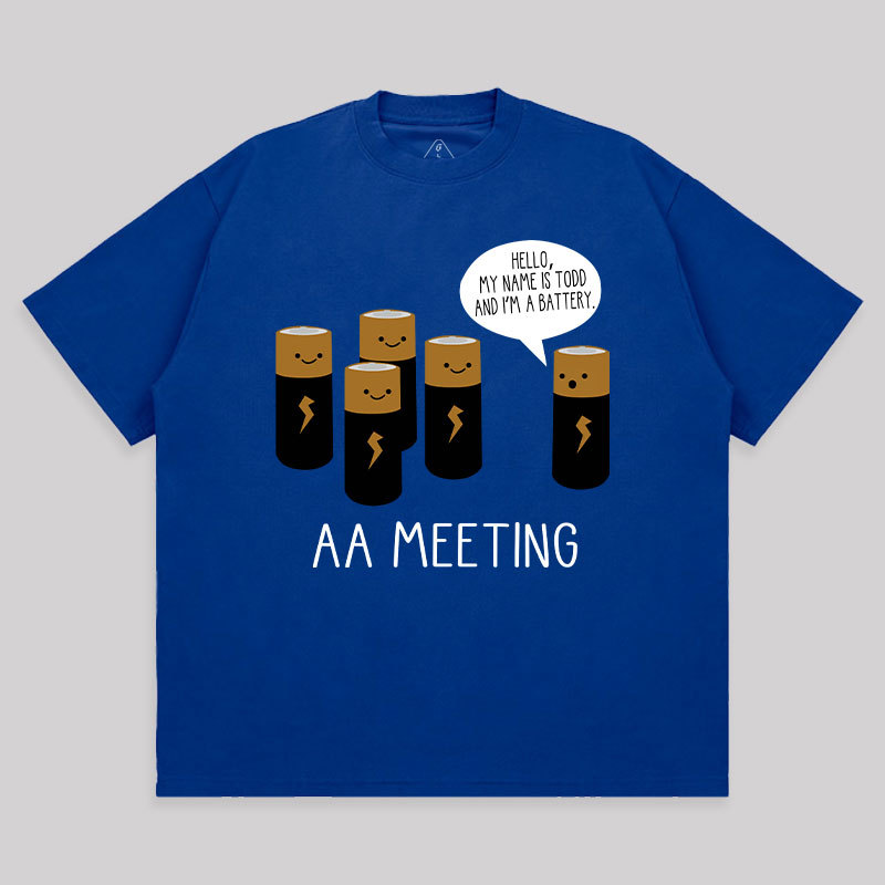 AA MEETING Unisex Oversized T-shirt