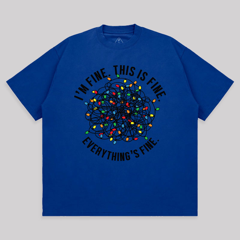 I am Fine Unisex Oversized T-shirt