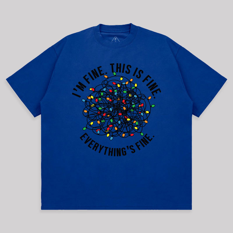 I am Fine Unisex Oversized T-shirt