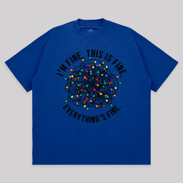 I am Fine Unisex Oversized T-shirt