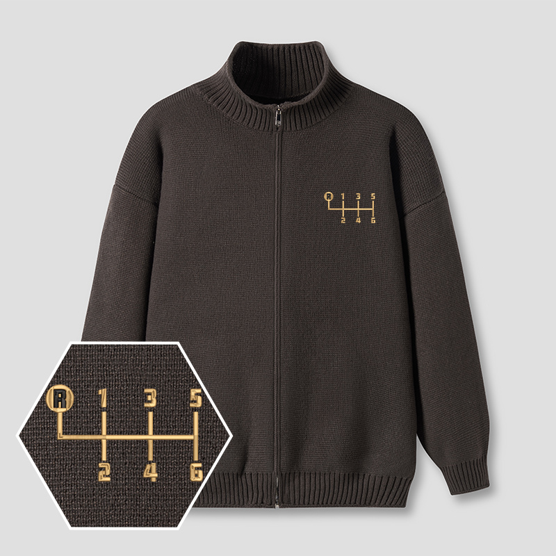 Classically Trained Embroidered?Full?Zip?Cardigan