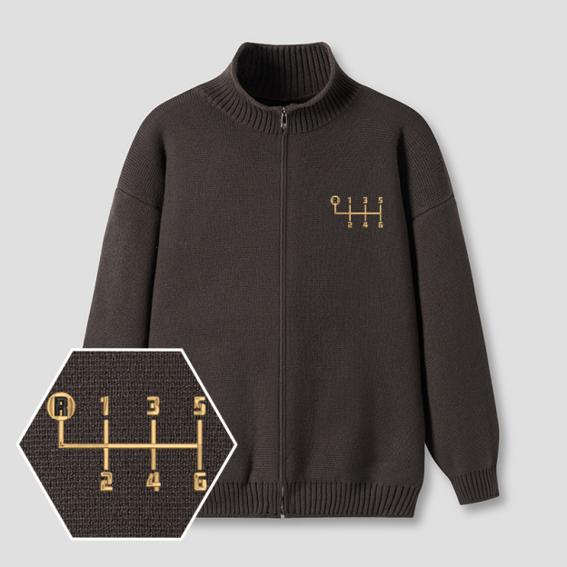 Classically Trained Embroidered?Full?Zip?Cardigan