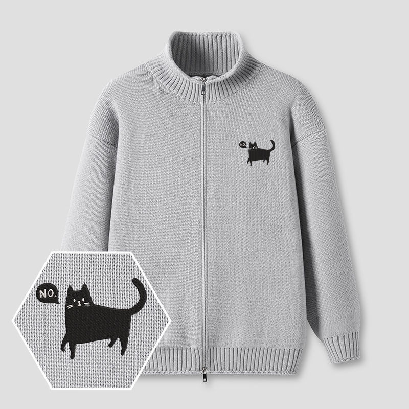 Geeksoutfit Embroidered Full?Zip Cardigan for Sale