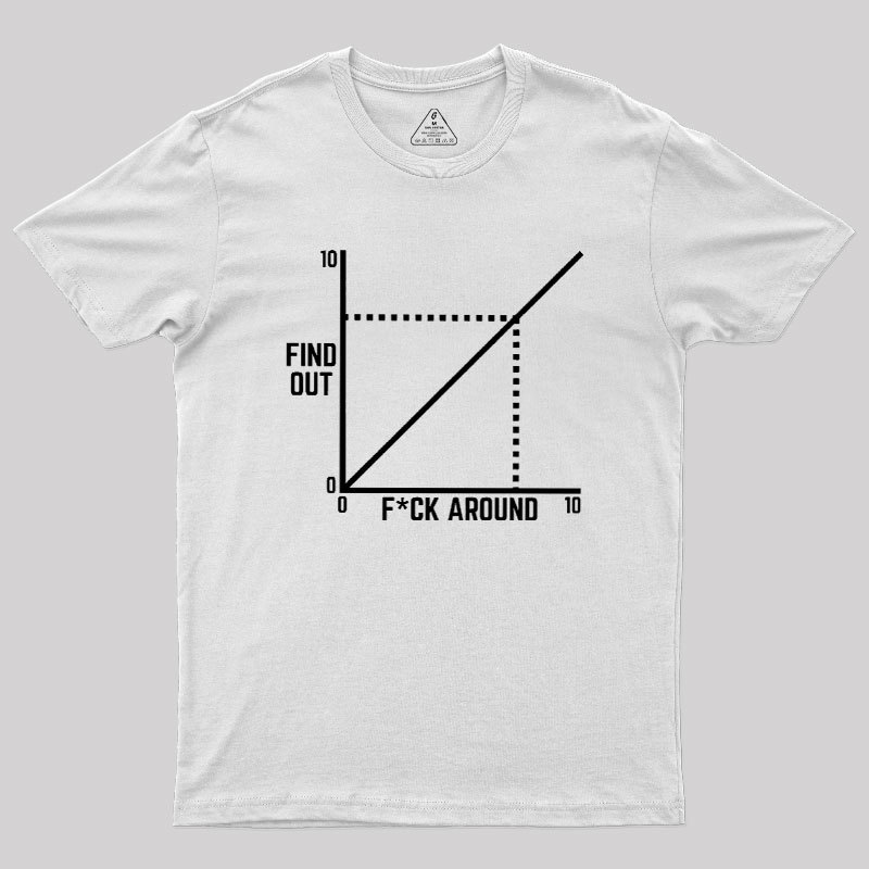 Funny Fck Around And Find Out Diagram Chart Geek T-Shirt