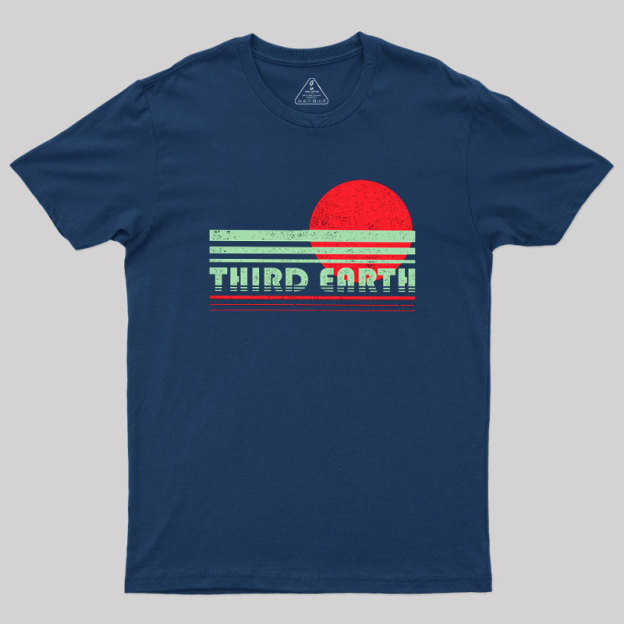 Third Earth Retro Fantasy Sunset Geek T-Shirt