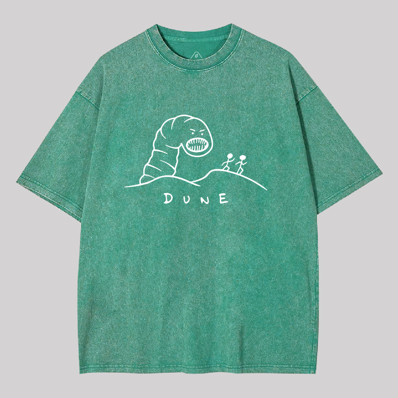 Run from the Worm Geek Washed T-shirt