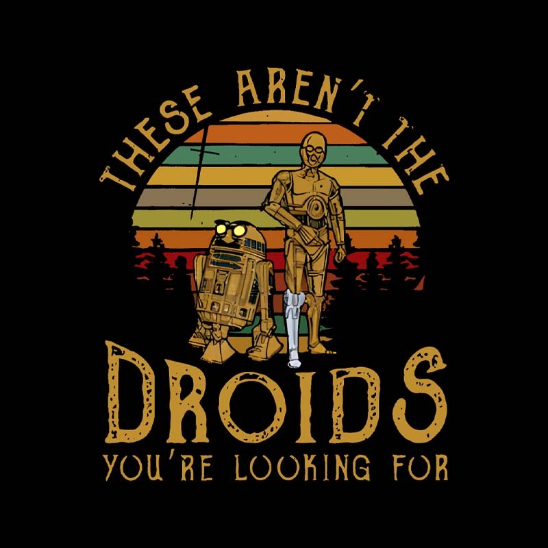 R2-D2 C-3PO These Are Not The Droids Geek T-Shirt