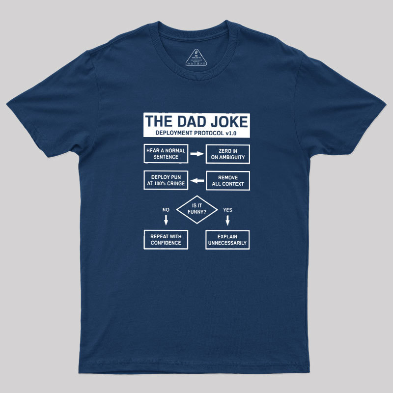 Dad Jokes Cringe Deployment Protocol Geek T-Shirt