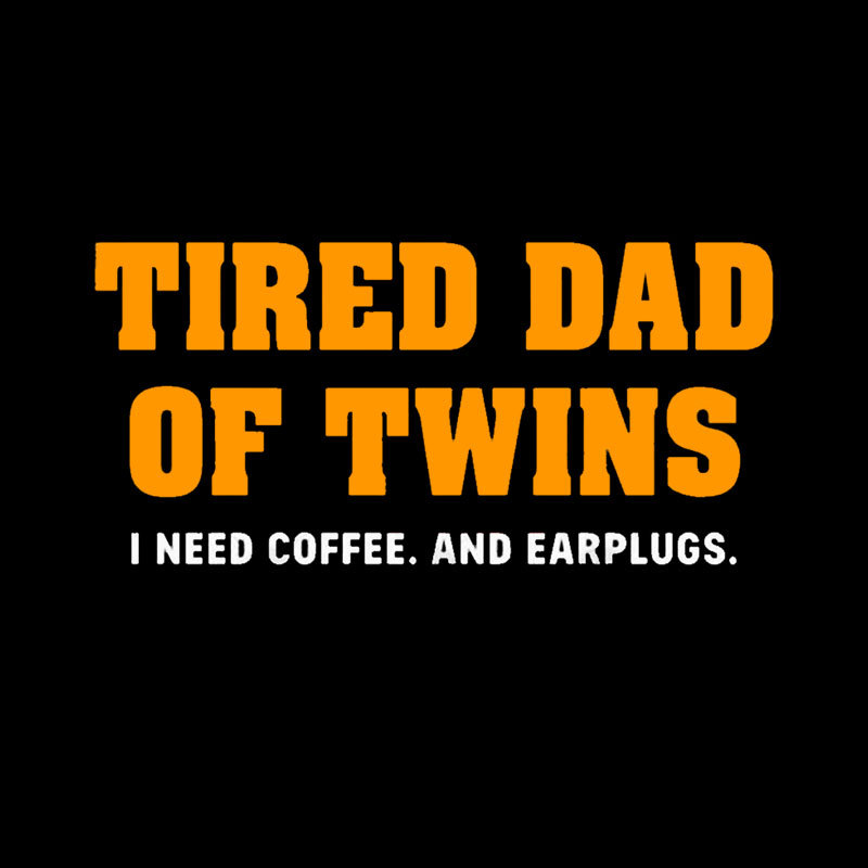 Tired Dad of Twins Geek T-Shirt
