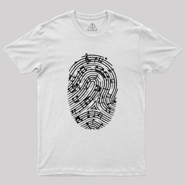 Musical Fingerprint Geek T-Shirt
