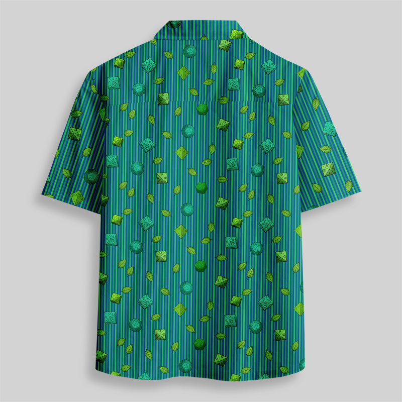 DND Mystic Green Button Up Pocket Shirt