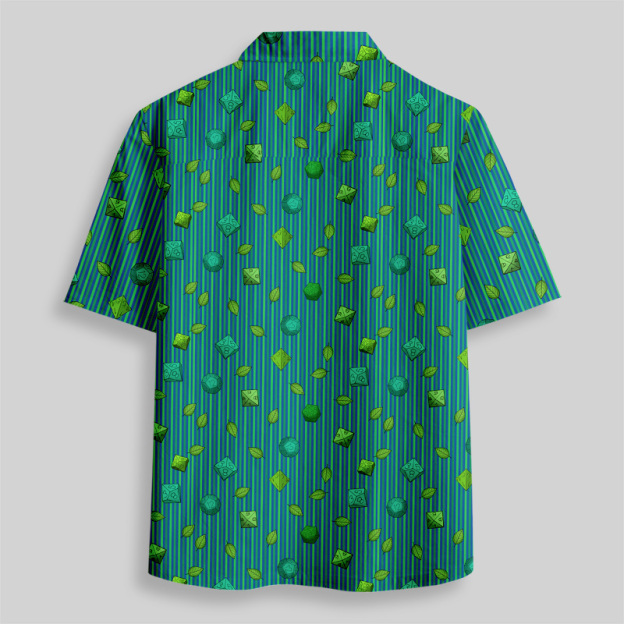 DND Mystic Green Button Up Pocket Shirt