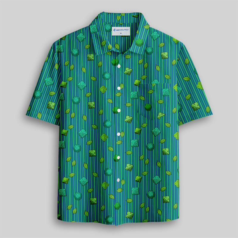 DND Mystic Green Button Up Pocket Shirt