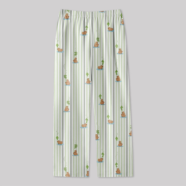 Capybara Snack Lure Geek Loungewear Pants