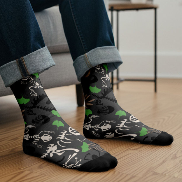 Paleontological Fossils Men's Socks