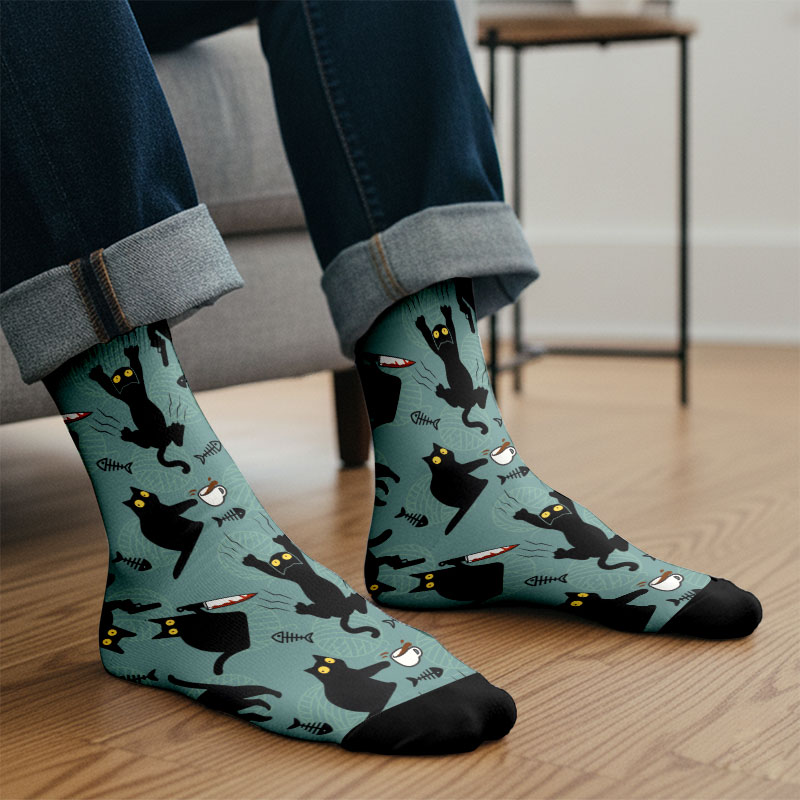 Naughty Kitten Men's Socks