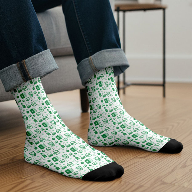 Spreadsheet Chic Men's Socks